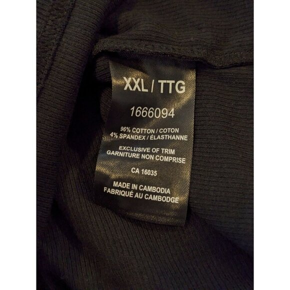 Tahari Womens Ribbed Tank Top Size XXL 18 Black Cotton Stretch Staple Essential - Picture 6 of 6